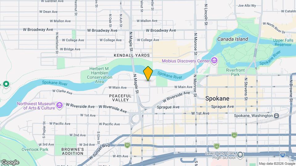 1405 W Water Ave Map and Location Details