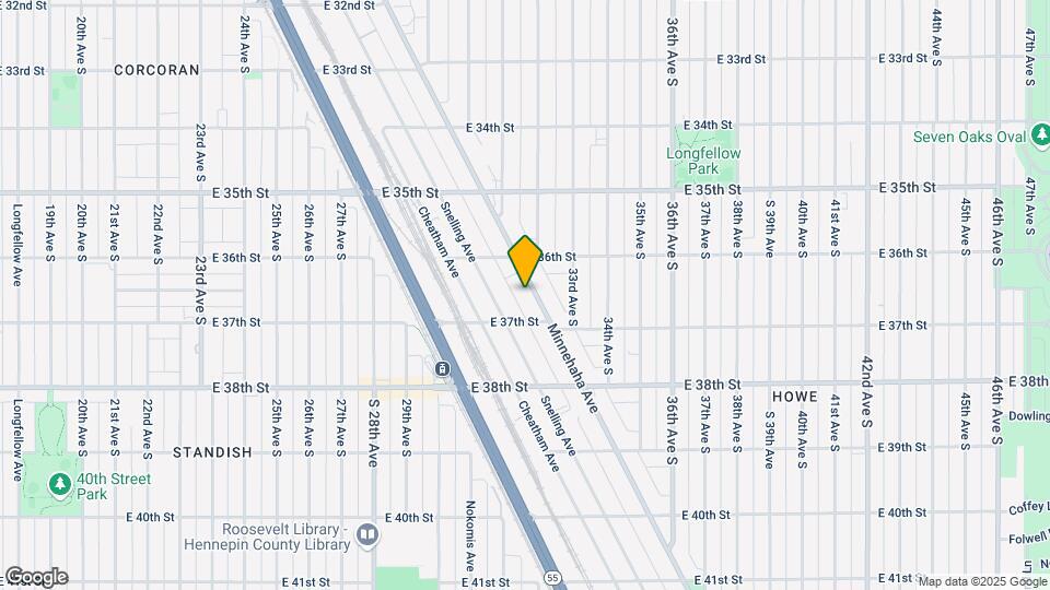 3636 Minnehaha Ave Mapa y Detalles de la Ubicación