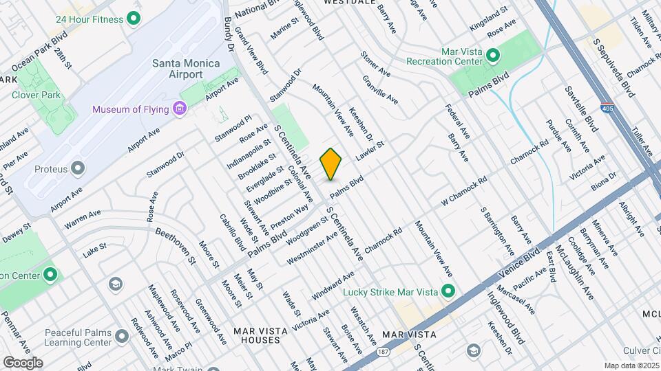 3460 S Centinela Ave, Unit 205 Map and Location Details