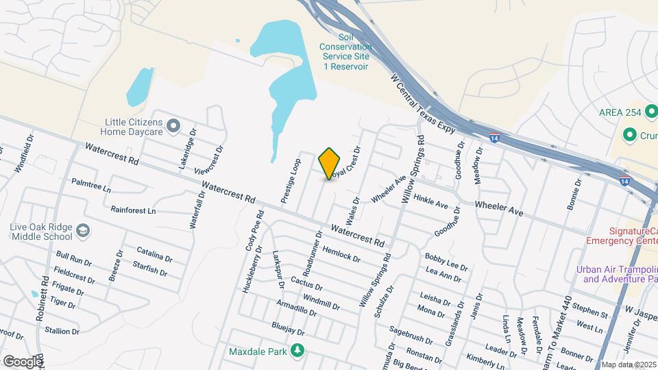 1306 Westway Dr Map and Location Details