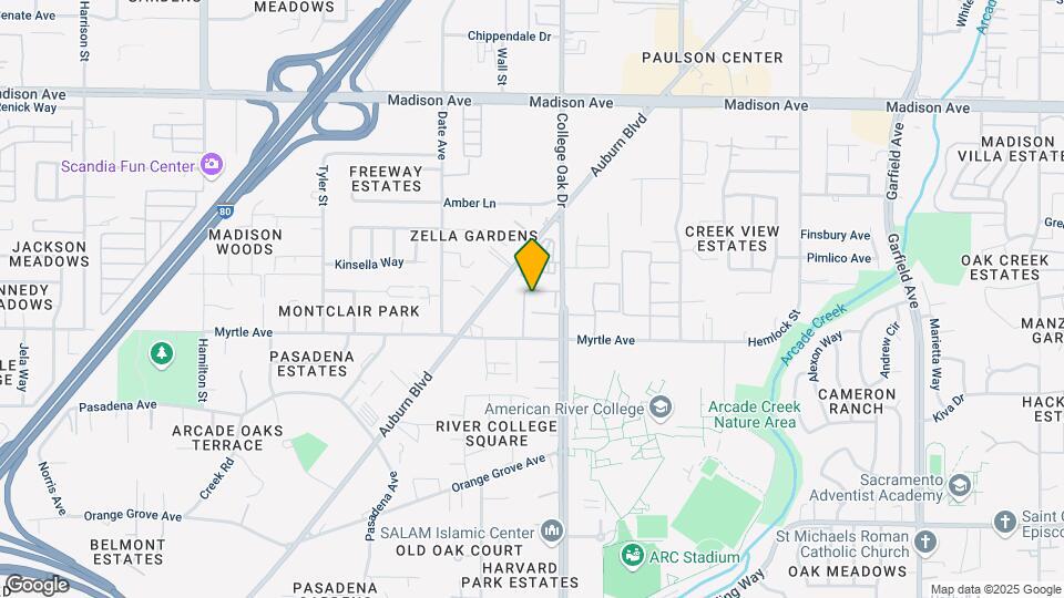 American River Garden Apartments Map and Location Details