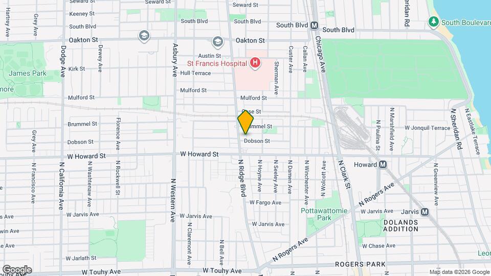 829 Dobson St, Unit 3 Map and Location Details