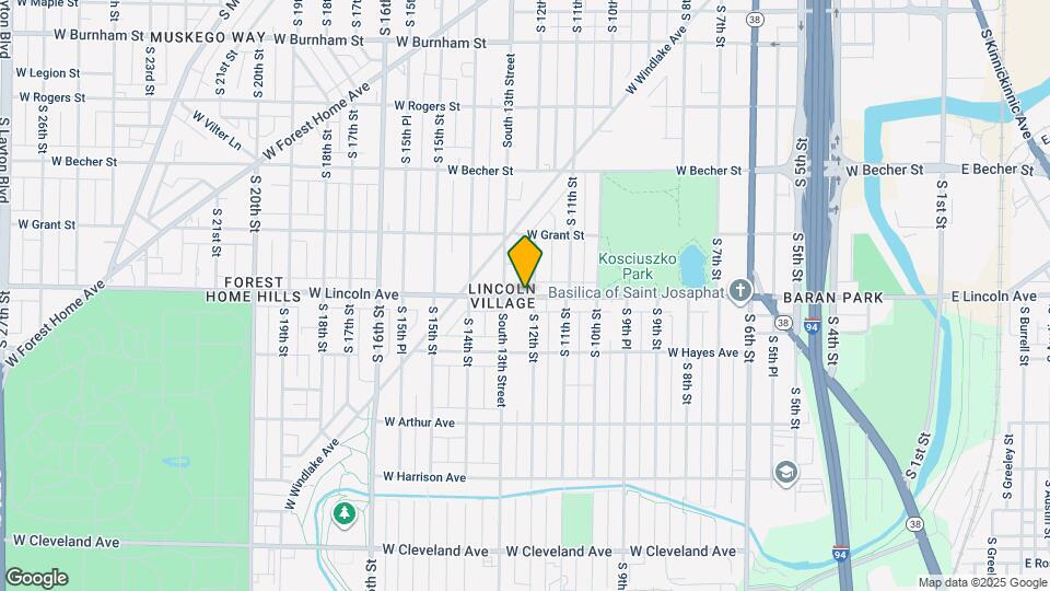 1206 W Lincoln Ave Map and Location Details