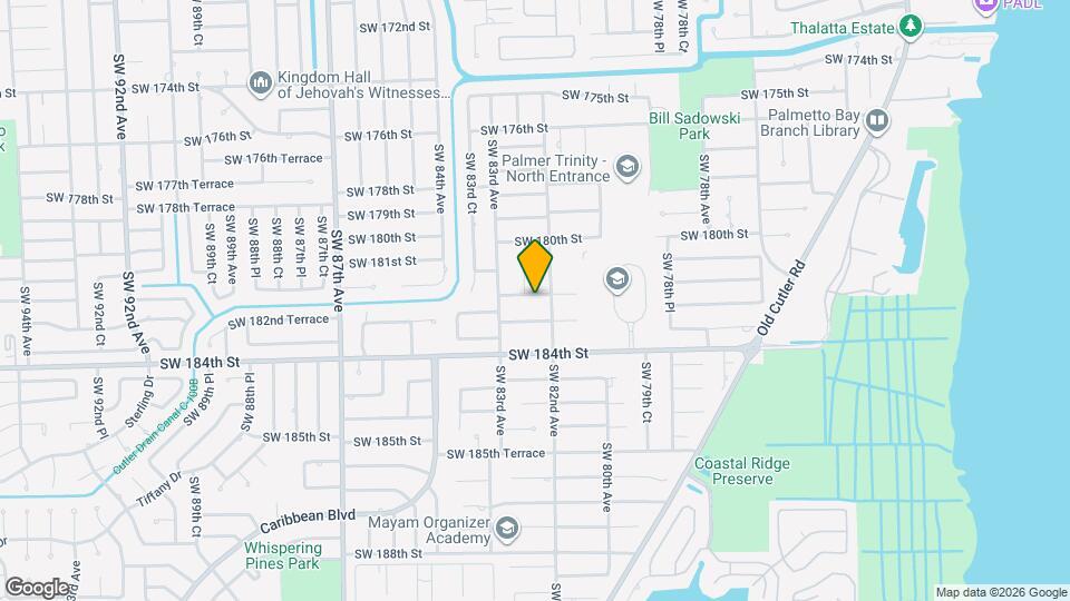 8220 SW 182nd St Map and Location Details