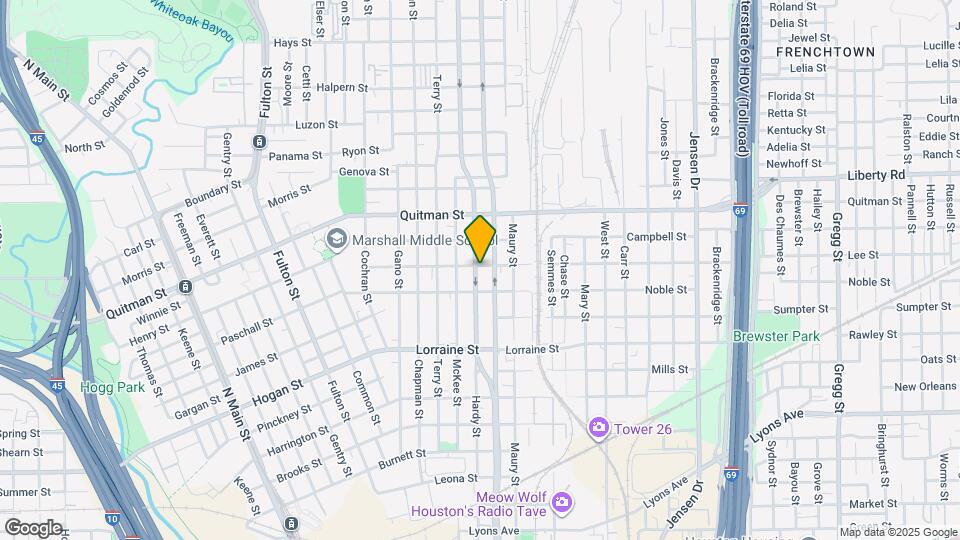 2122 Hardy St Map and Location Details