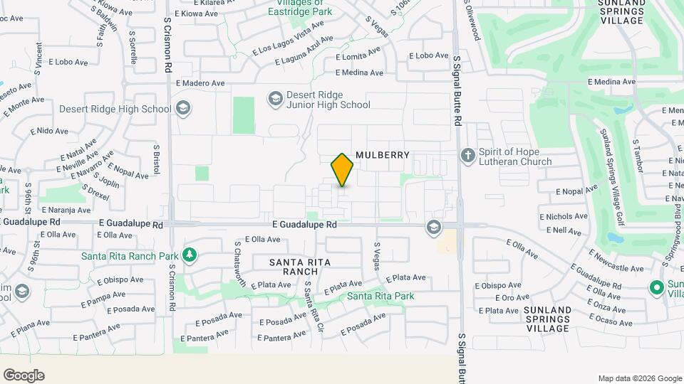 2713 S Valle Verde, Unit Entire Unit Mapa y Detalles de la Ubicación