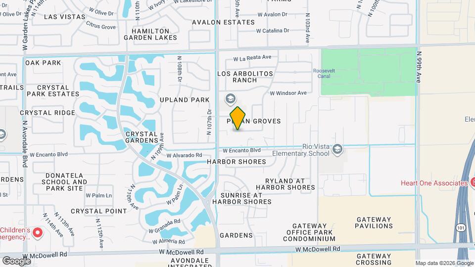 10539 W Wilshire Dr Map and Location Details