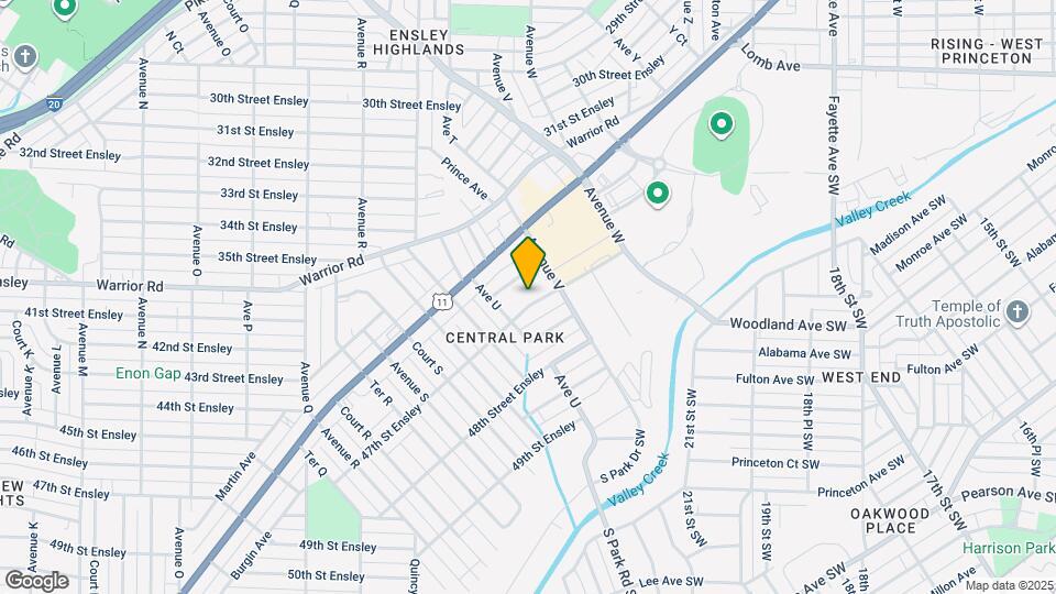 2124 47th St Ensley Map and Location Details