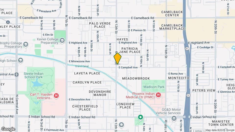 4507 N 12th St Map and Location Details