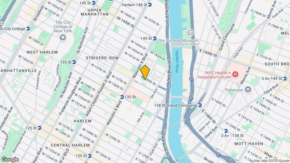 32 W 139th St Mapa y Detalles de la Ubicación