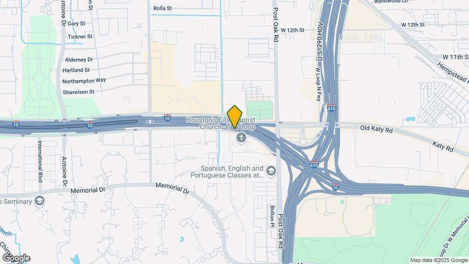 7555 Katy Freeway, Unit 158 Map and Location Details