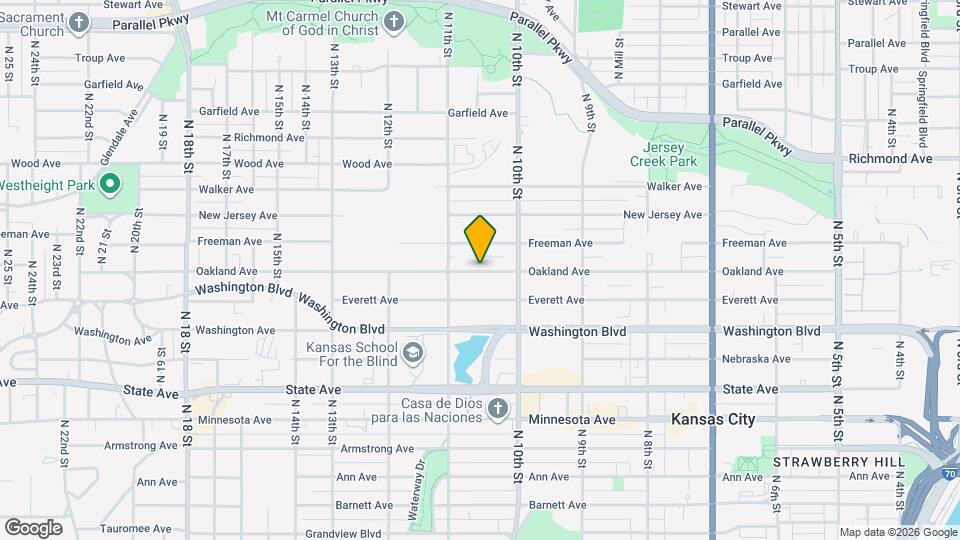 1034 Oakland Ave Map and Location Details