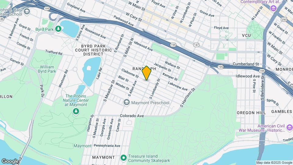 1705 Claiborne St Map and Location Details