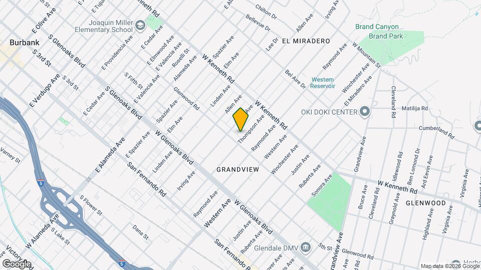 1213 Thompson Ave Map and Location Details