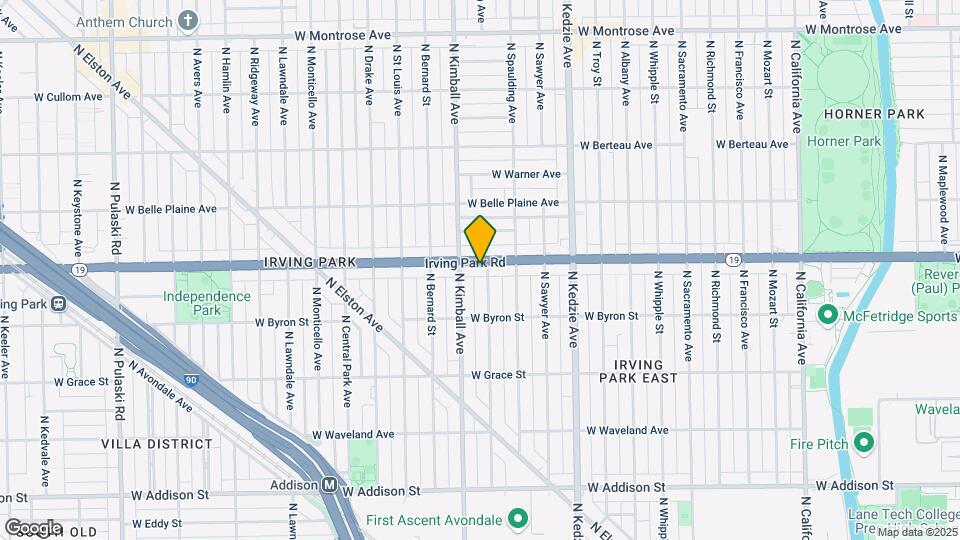 3337 W Irving Park Rd Map and Location Details