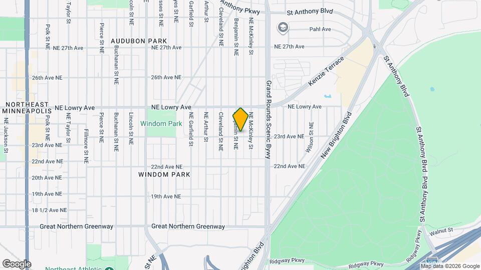 2301 Benjamin St NE Map and Location Details