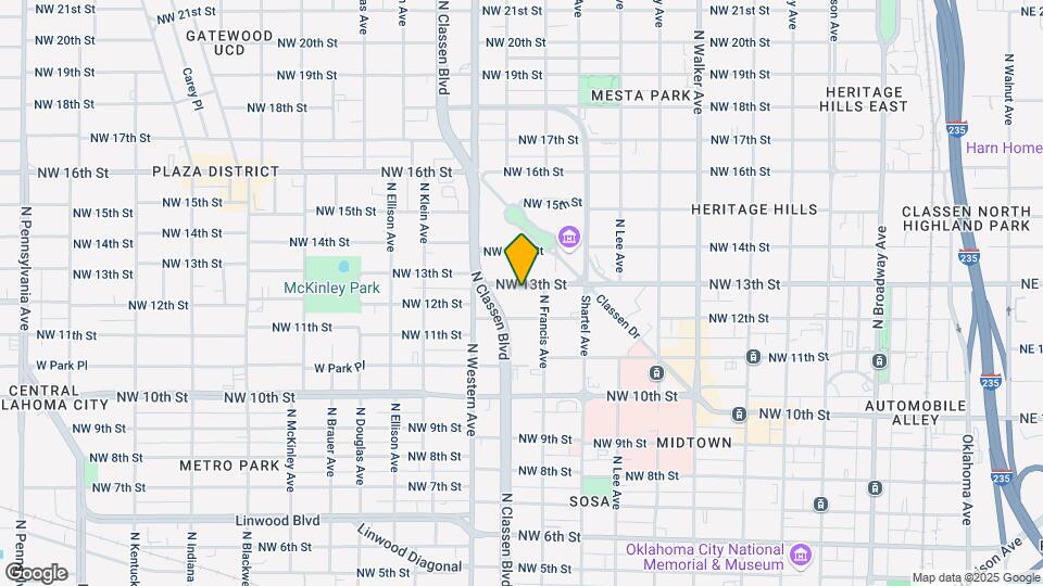 Classen Senior Center Map and Location Details