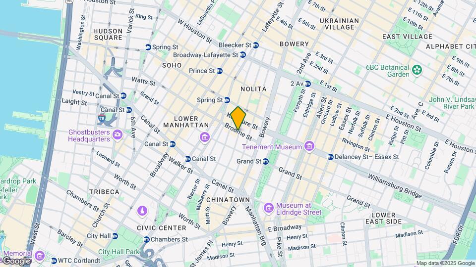 371-373 Broome St Mapa y Detalles de la Ubicación