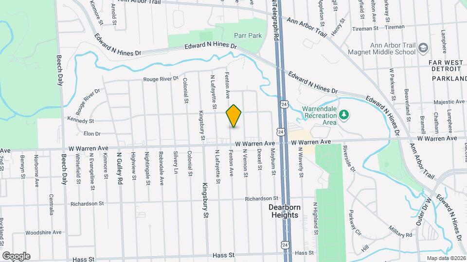 7252 Fenton St Mapa y Detalles de la Ubicación