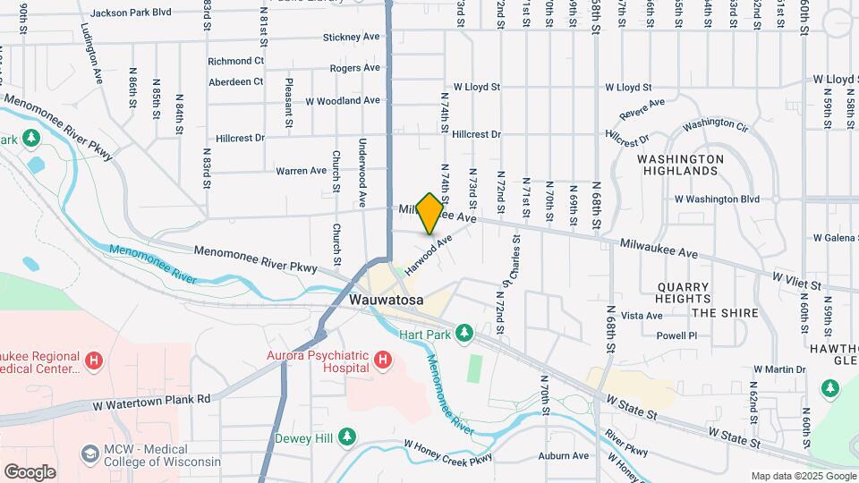 7416 Harwood Ave Map and Location Details