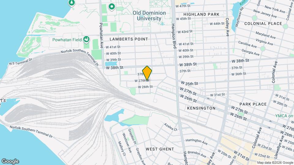 1307 W 27th St Map and Location Details