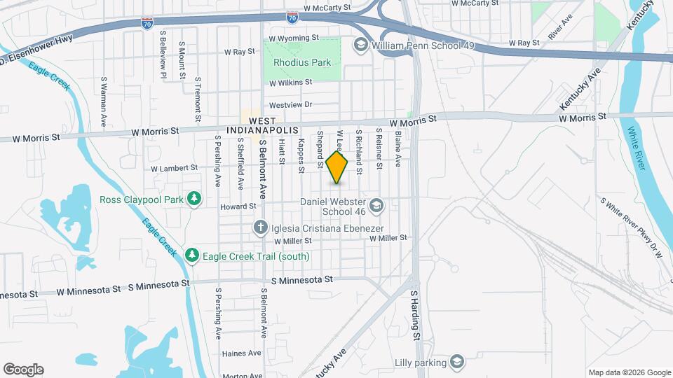 1342 W Lee St Map and Location Details