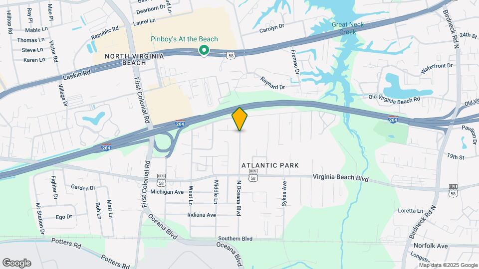 440 N Oceana Blvd Map and Location Details