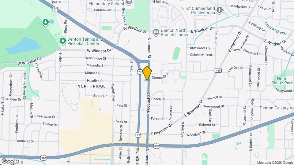 2701 N Locust St Map and Location Details