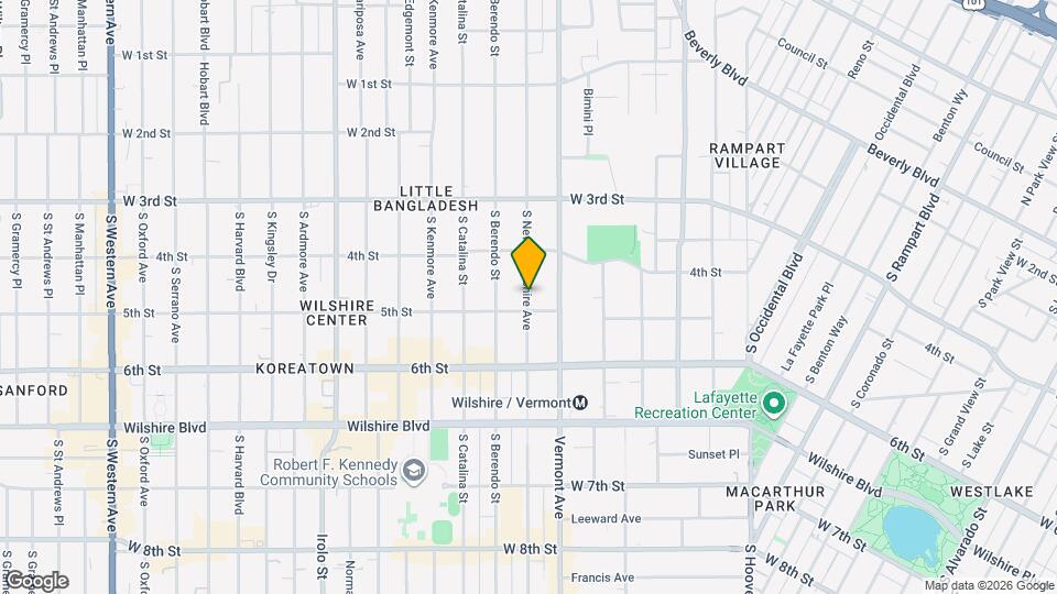 452 S New Hampshire Ave Map and Location Details