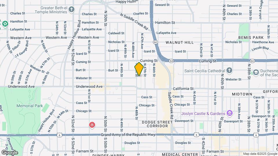 635 N 48th St Map and Location Details