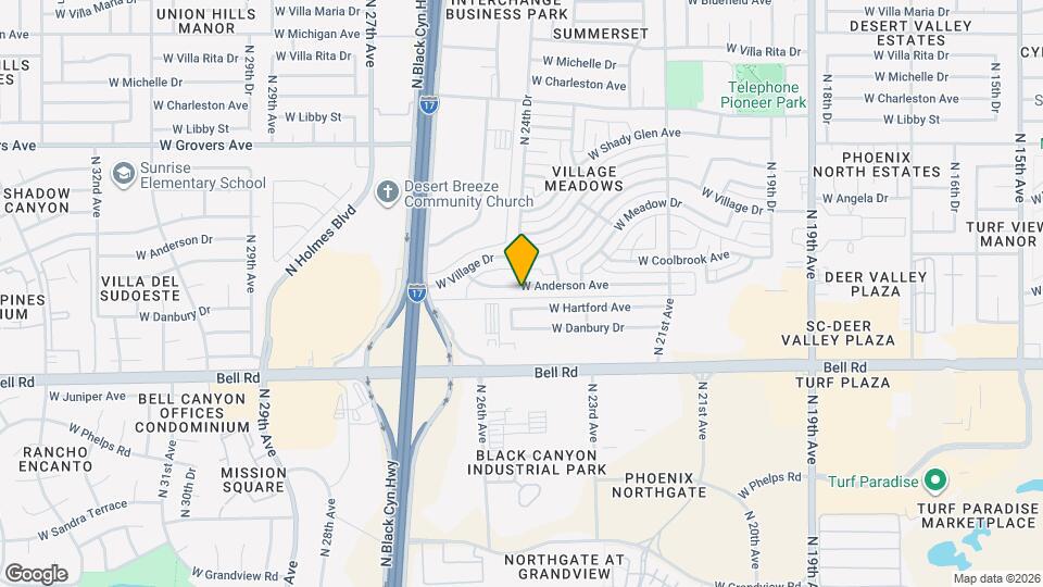 2421 W Anderson Ave Map and Location Details