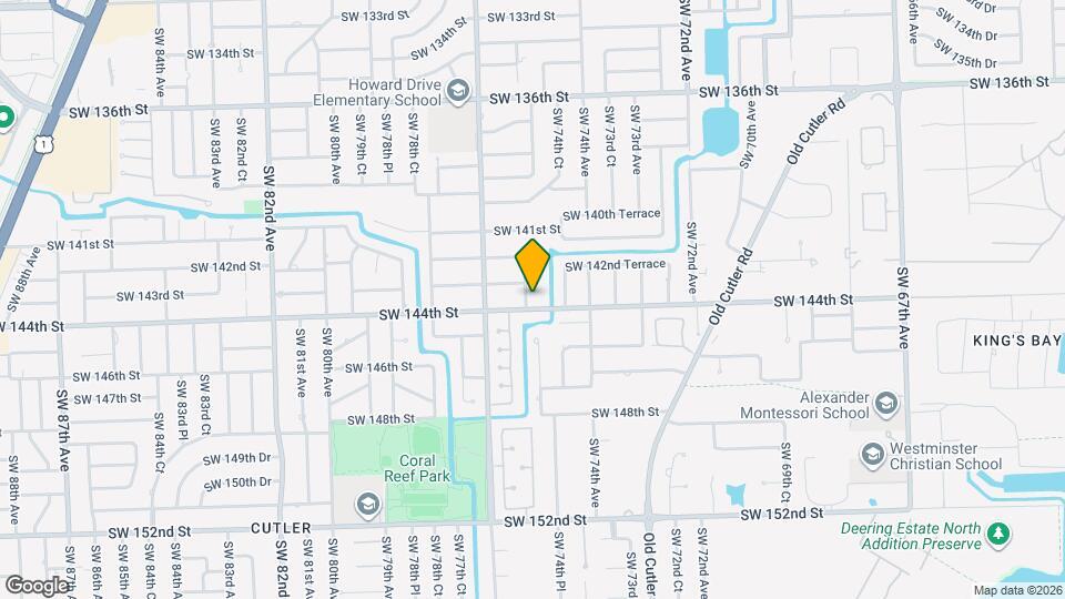 14321 SW 75th Ct, Unit Residential standalone house - studio Map and Location Details
