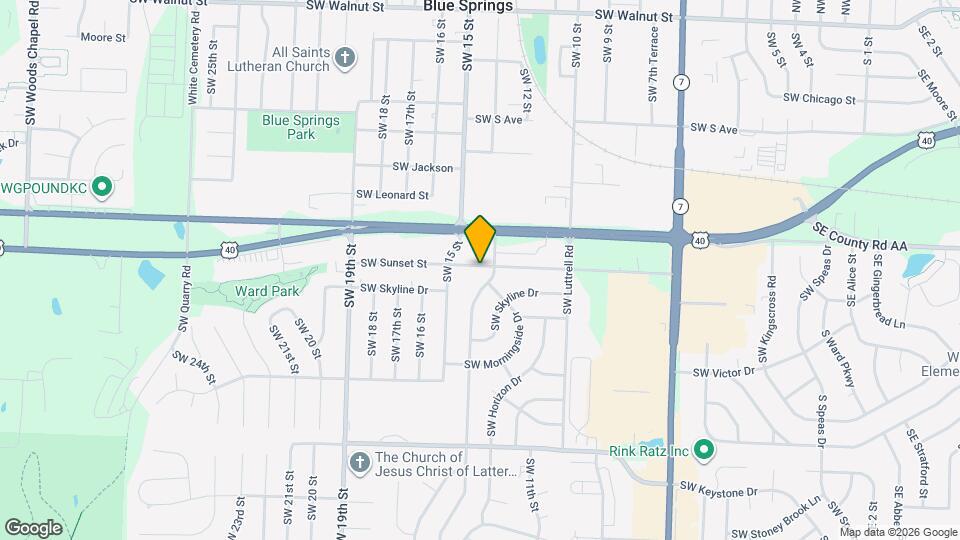 1404 SW Sunset St Map and Location Details