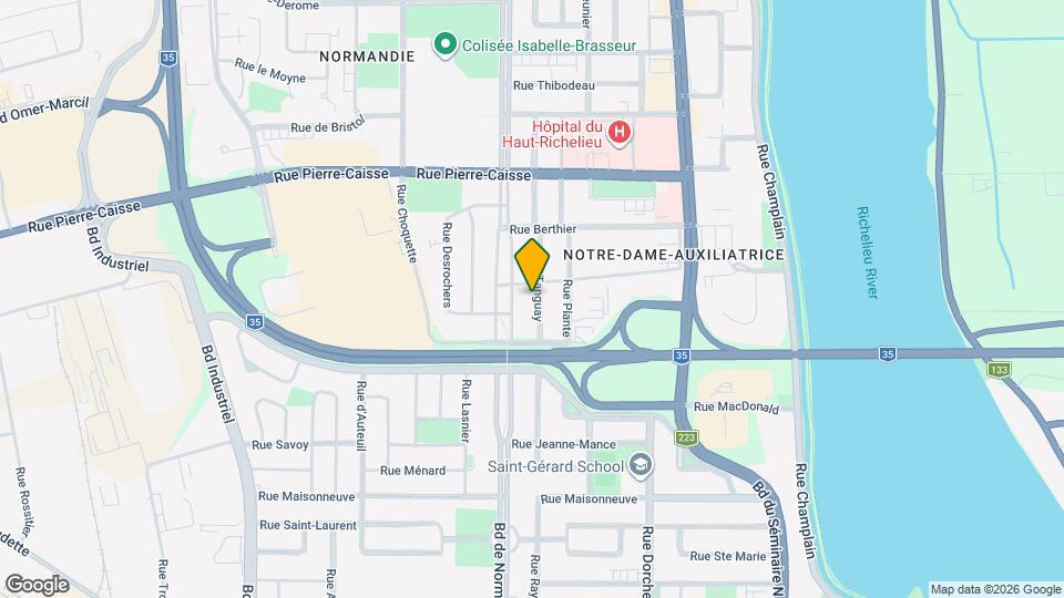 444 Laberge Rue Map and Location Details