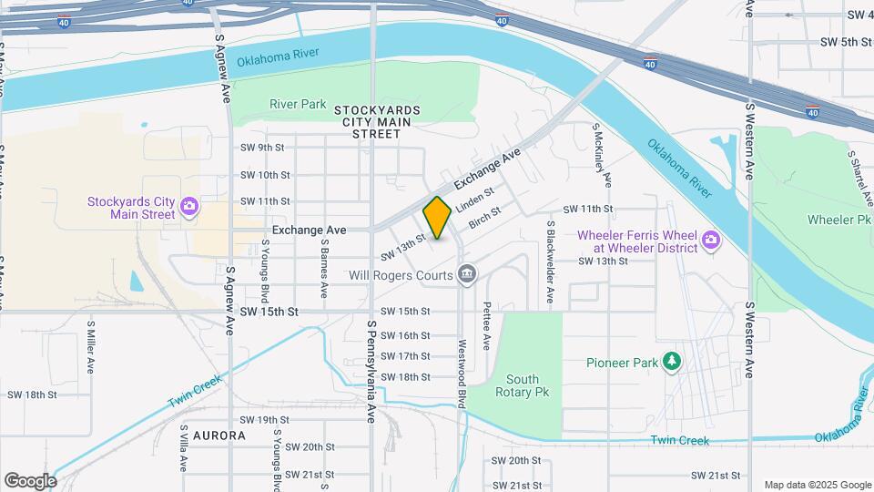 1412 S Daugherty Ave Map and Location Details