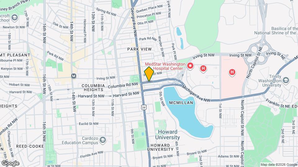 636 Columbia Rd NW Map and Location Details