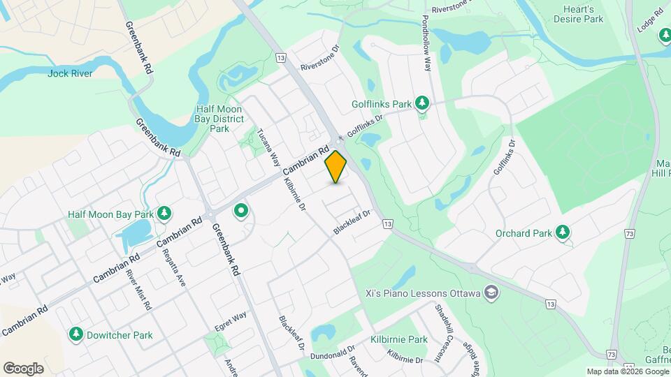 438 Ashbourne Crescent Map and Location Details