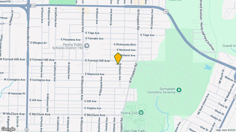 1125 E Melbourne Ave Map and Location Details