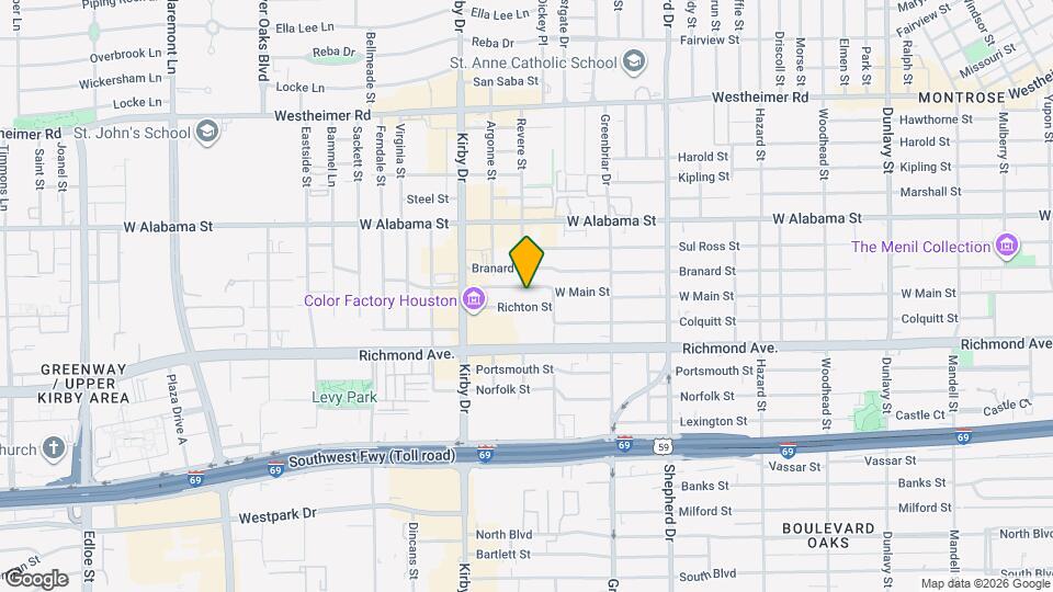 2323 W Main St Map and Location Details