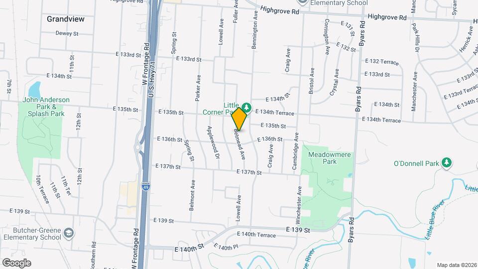 13521 Belmead Ave Map and Location Details