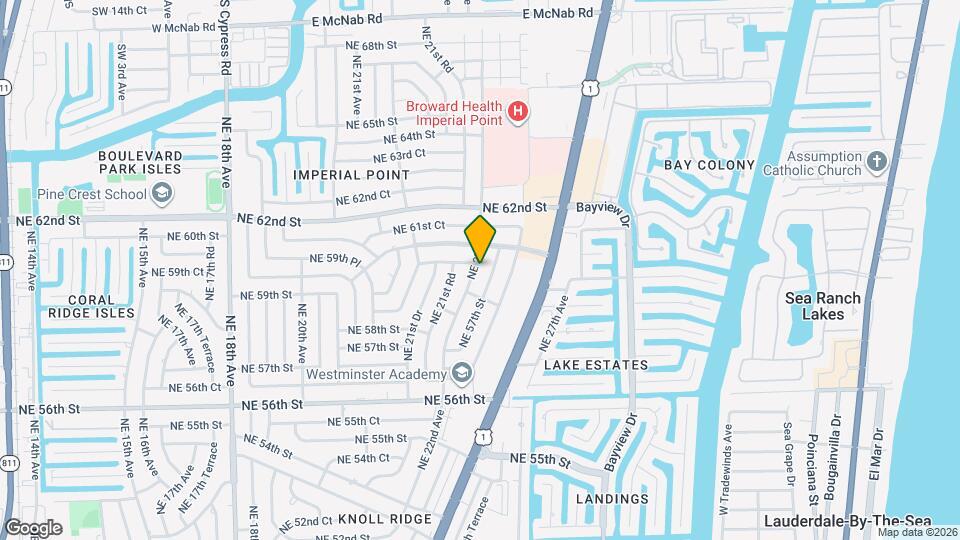 5940 NE 22nd Ave Map and Location Details