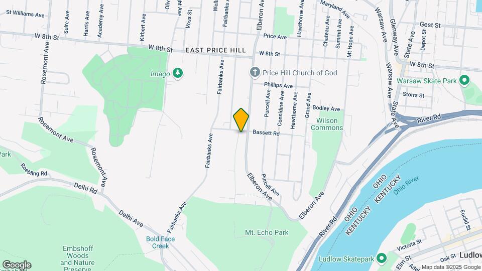 482 Crestline Ave Map and Location Details