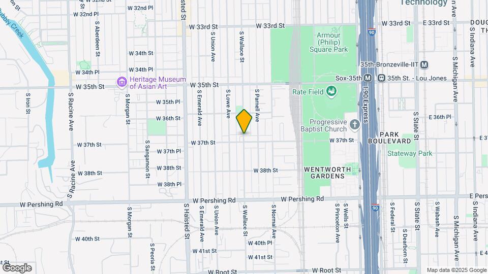 3652 S Wallace St Map and Location Details