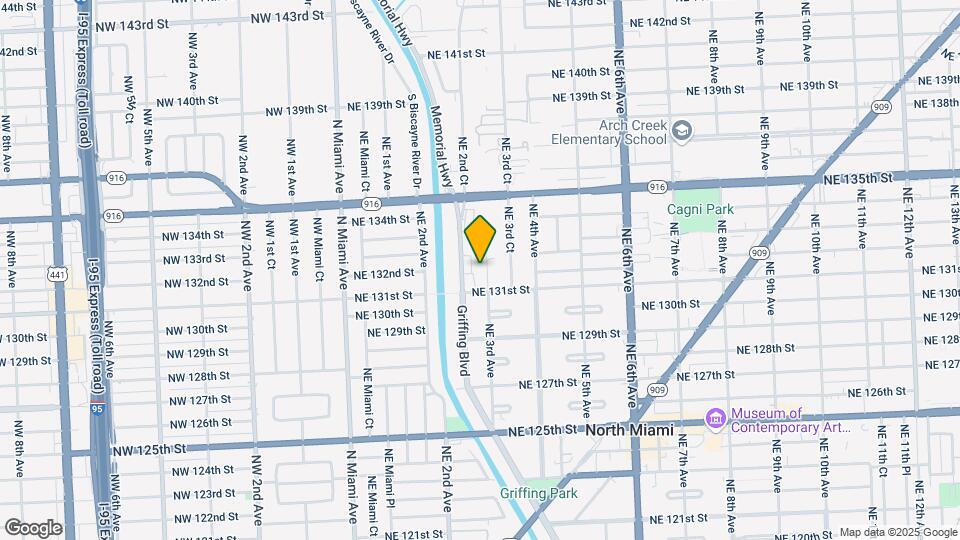 13210 NE 3rd Ave Map and Location Details