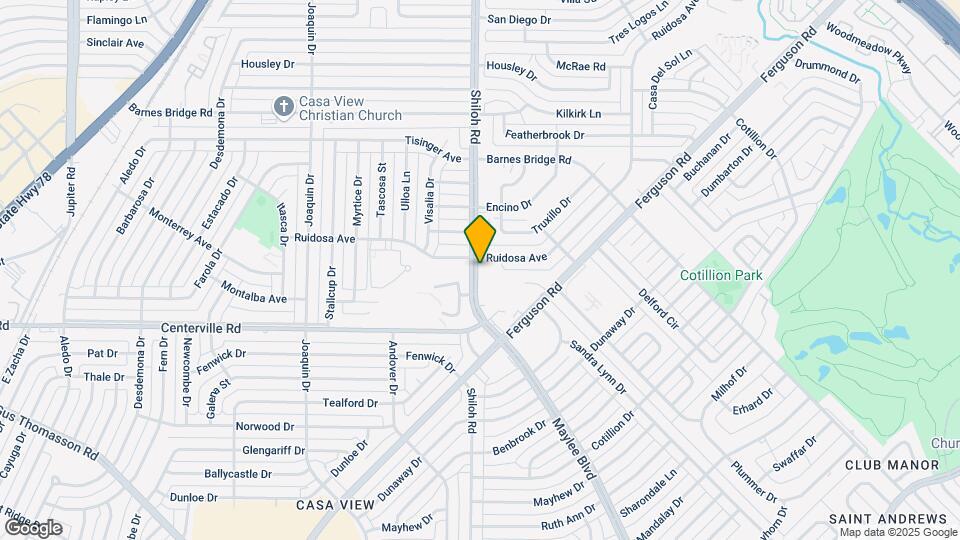 10852 Shiloh Rd Mapa y Detalles de la Ubicación