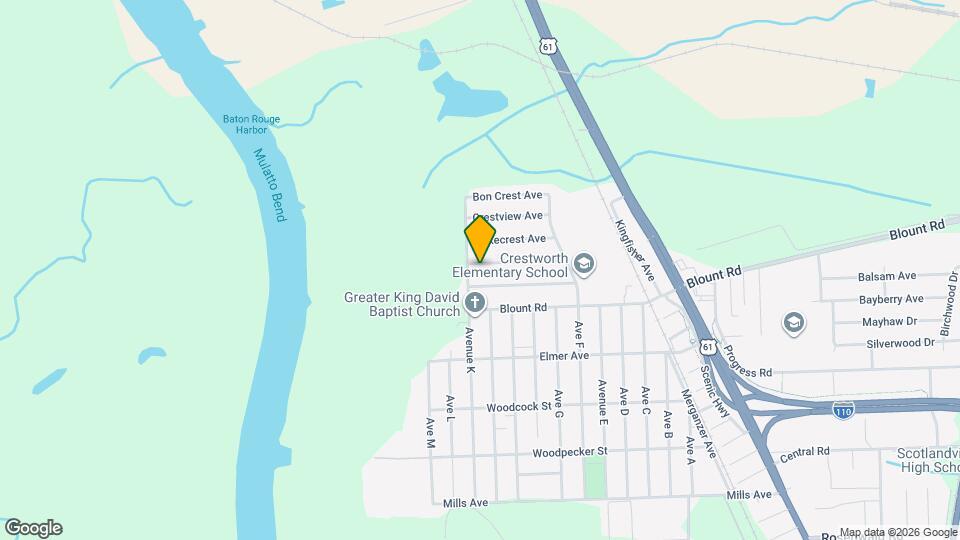 212 Rivercrest Ave Map and Location Details