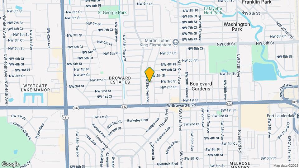 220 NW 33rd Terrace Map and Location Details