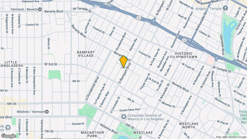209 S Rampart Blvd Map and Location Details