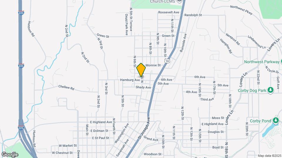 619 Hamburg Ave Map and Location Details