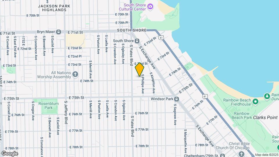 7350 S Phillips Ave Map and Location Details